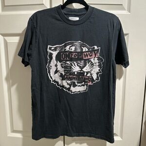 Anine Bing Washed Black Graphic T-Shirt